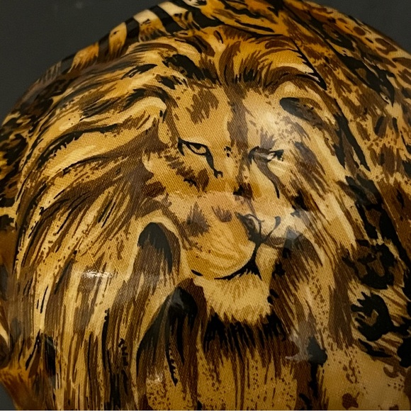 Safari Lion print covered dish Jewelry box - Picture 7 of 13